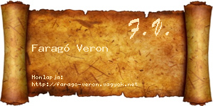 Faragó Veron névjegykártya